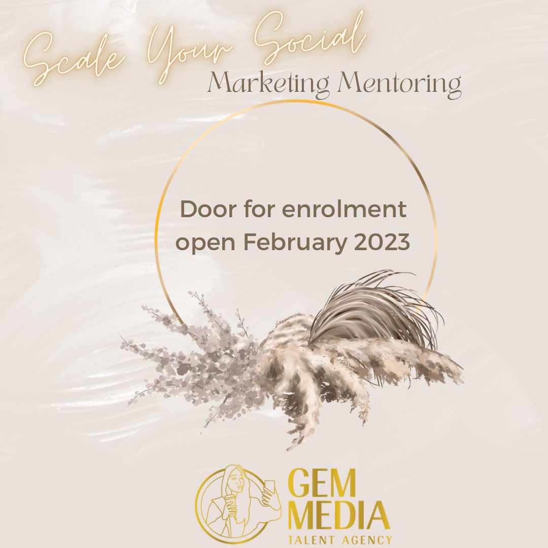 Scale Your Social Marketing Mentoring is back for 2023! 💫 instagram.com/p/Cn1FwZgt7j-/… #marketingmentoring #businesscoach #socialmediastrategy #sustainablesocialmedia #socialmediagrowth