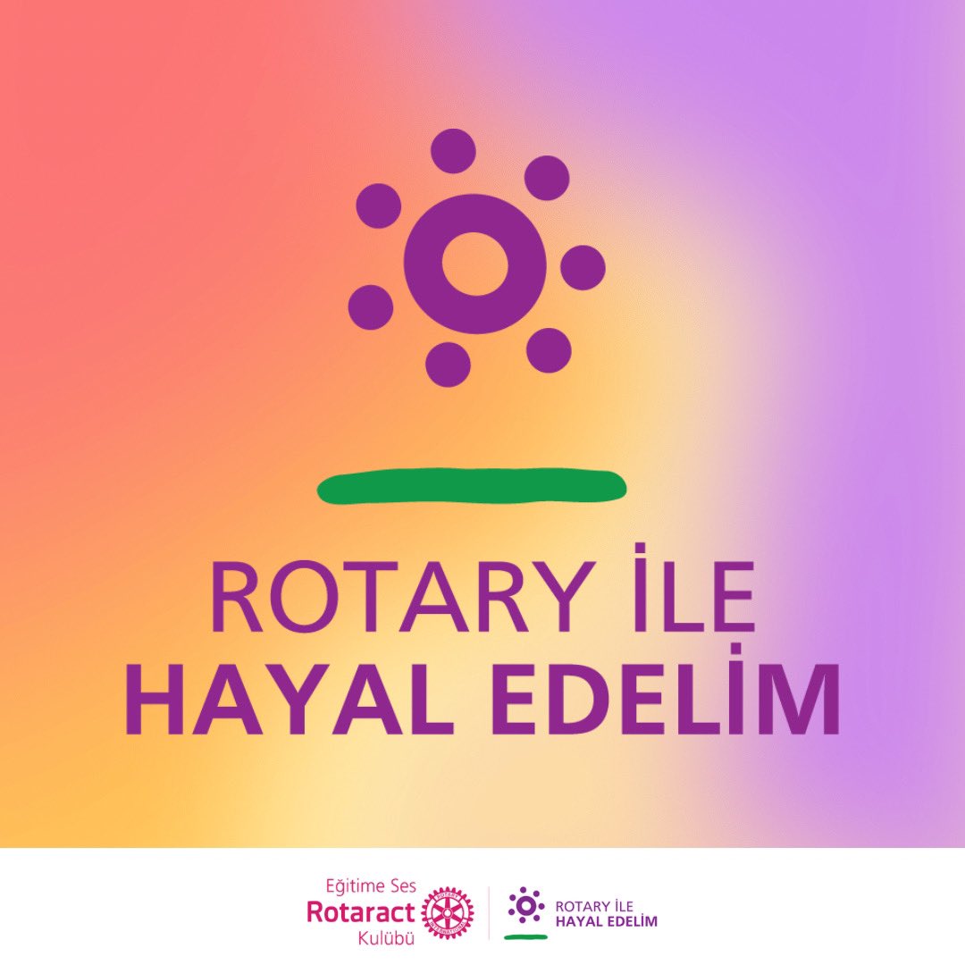 Merhaba dünya! 🌍 Aylar süren yoğun bir çalışmanın ardından Eğitime Ses Rotaract Kulübü olarak sonunda biz de resmen Rotaract ailesine katılmış olduk. “Rotary ile Hayal Edelim” diyerek çıktığımız bu yolculuk için hepimiz çok heyecanlıyız! 🎉🎉#imaginerotary #rotaryilehayaledelim