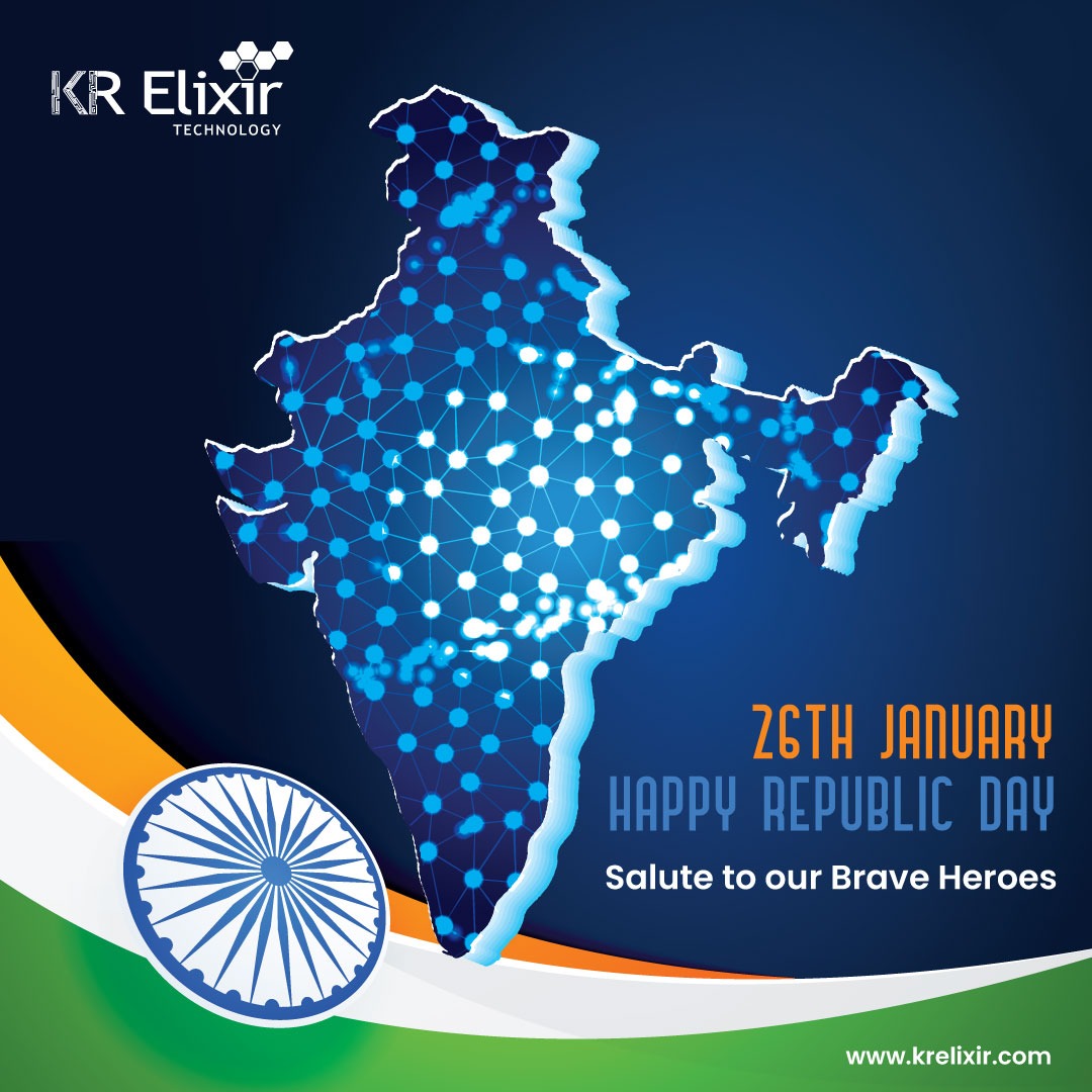 KR_Elixir's tweet photo. "A very Happy Republic Day from KR Elixir Technology. On this important day, let's follow the footsteps of our admirable leaders, remember the sacrifices of  freedom fighters, and pledge to make the nation
proud."

https://t.co/zyGFyATf2G

#happyrepublicday2023 #republicdayindia https://t.co/CBWt1fyg9V