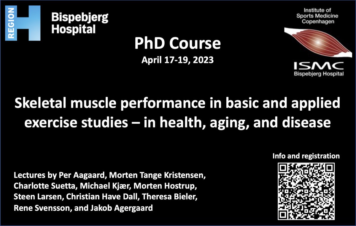 Institute of Sports Medicine Copenhagen (@ismcopenhagen) on Twitter photo New PhD course! April 17-19, 2023: Skeletal muscle performance in basic and applied exercise studies. Info: bit.ly/3H3OVZl Sign up: bit.ly/3XTZsgA
@TangeMorten <a href="/morten_hostrup/">Morten Hostrup</a> <a href="/stelar75/">Steen Larsen</a> <a href="/ch_dall/">C.H.Dall</a> @KennethHMertz1 <a href="/RikkeHoeffner/">Rikke Høffner</a> <a href="/grith_hojfeldt/">Grith Højfeldt</a> <a href="/JakobAgergaard/">Jakob Agergaard</a> New PhD course! April 17-19, 2023: Skeletal muscle performance in basic and applied exercise studies. Info: bit.ly/3H3OVZl Sign up: bit.ly/3XTZsgA
@TangeMorten <a href="/morten_hostrup/">Morten Hostrup</a> <a href="/stelar75/">Steen Larsen</a> <a href="/ch_dall/">C.H.Dall</a> @KennethHMertz1 <a href="/RikkeHoeffner/">Rikke Høffner</a> <a href="/grith_hojfeldt/">Grith Højfeldt</a> <a href="/JakobAgergaard/">Jakob Agergaard</a>