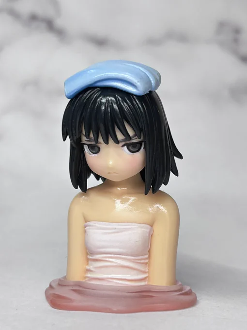 続いて「げんしけん」大野さん(雑誌付録)荻上大野さんはバネ入りの乳揺れフィギュアでしたw#造形師デビュー25周年 