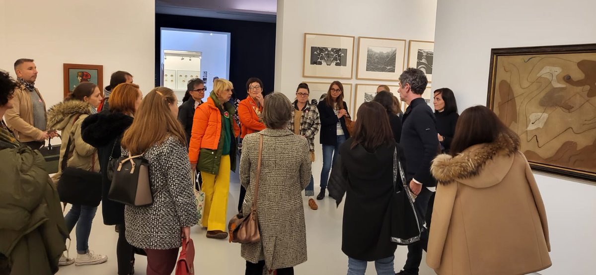 #Culture | Journée de formation des référents culture des collèges et lycées des #PyrénéesOrientales au musée d'art moderne de #Céret :
🟢bilan objectif 100% EAC : actualités, attendus, perspectives
🟢présentation de services éducatifs patrimoine
🟢formation <a href="/pass_Culture/">pass Culture</a>