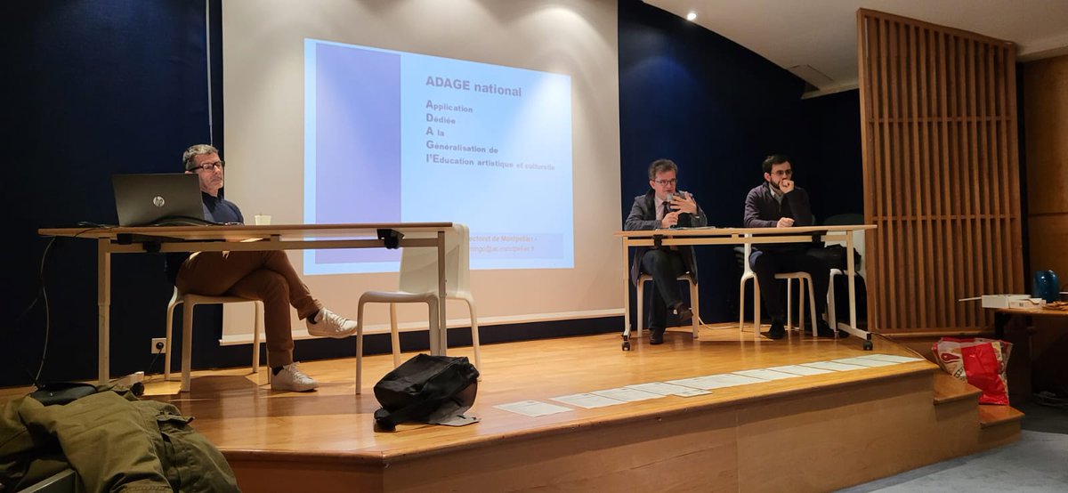 acmontpellier's tweet photo. #Culture | Journée de formation des référents culture des collèges et lycées des #PyrénéesOrientales au musée d'art moderne de #Céret :
🟢bilan objectif 100% EAC : actualités, attendus, perspectives
🟢présentation de services éducatifs patrimoine
🟢formation @pass_Culture https://t.co/ZAaAbM2362