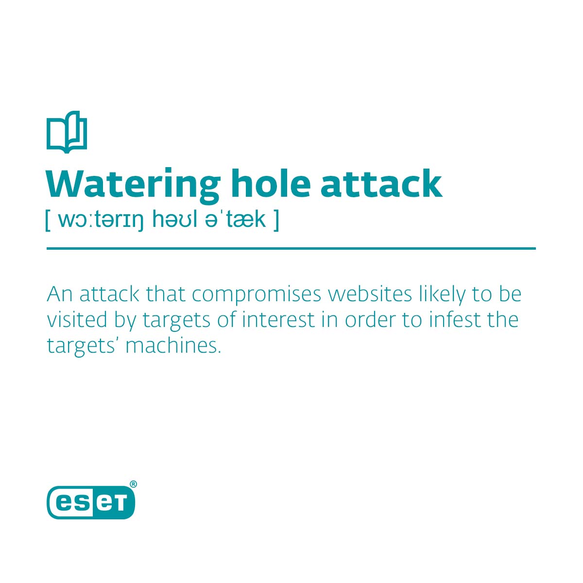 ESET_EA's tweet photo. Its Cybersecurity Wednesday π€ Our word of the day is a Watering hole attack
#CybersecurityDictionary https://t.co/6ggdRcWpG9