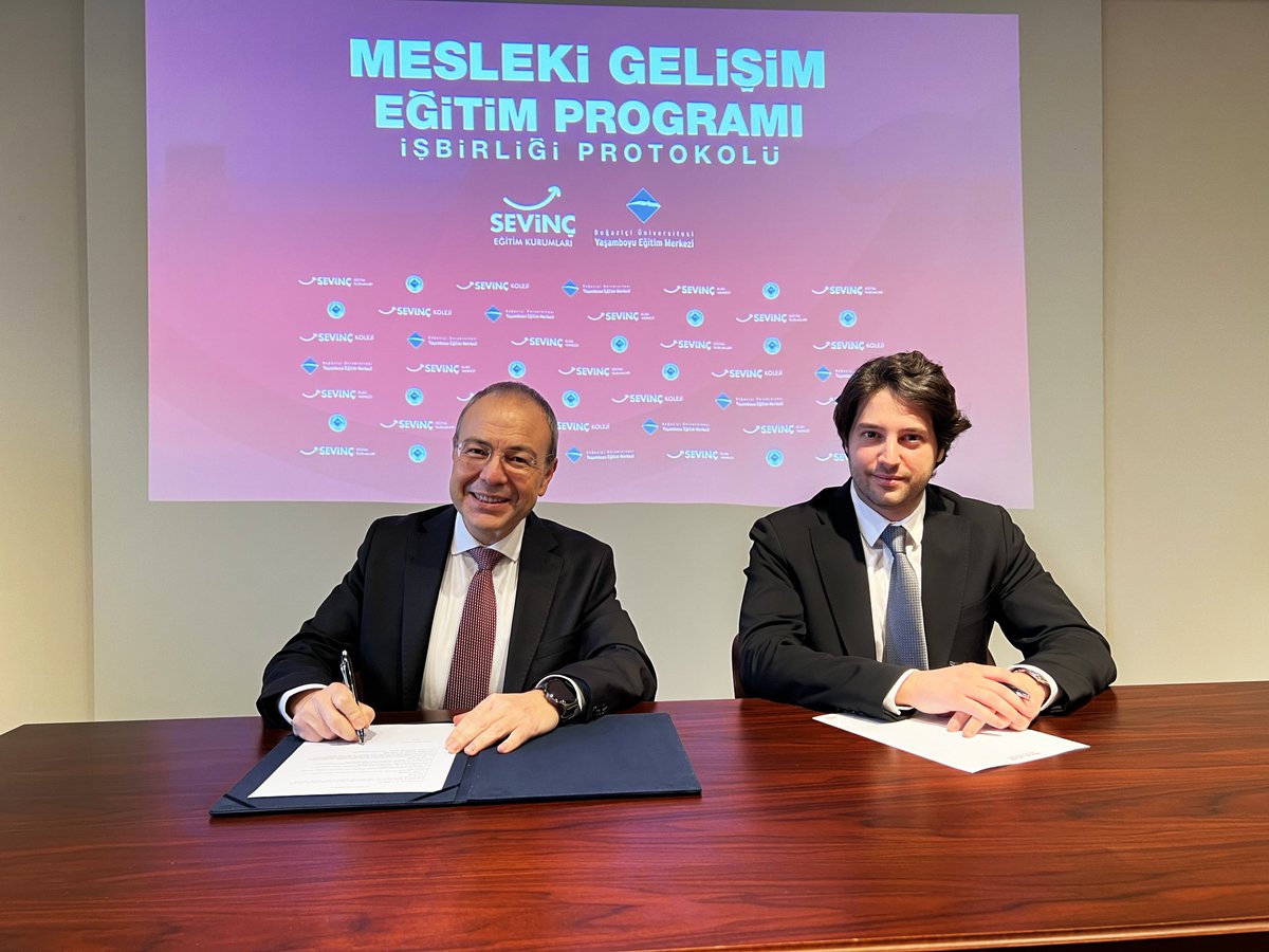 SevincKolejleri's tweet photo. Boğaziçi Üniversitesi ve Boğaziçi Üniversitesi Yaşam Boyu Eğitim Merkezi ile "Mesleki Gelişim Eğitim Programı" işbirliği protokolümüzü imzaladık ve lansmanımızı gerçekleştirdik.
@UniBogazici
@buyem_boun
#SevinçEğitimKurumları #GeleceğeGülümse #BoğaziçiÜniversitesi #Buyem https://t.co/P0MPc86rjf