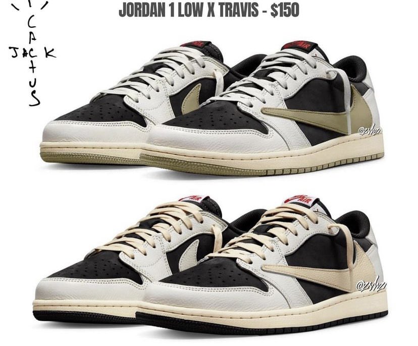 realshawan01's tweet photo. THE LAST TWO JORDAN I LOW × TRAVIS TO RELEASE NEXT YEAR OF 2023 | VIA SNKRS APP &amp; TRAVIS
SITE FOR $150 !! https://t.co/8zuoGyqd5L