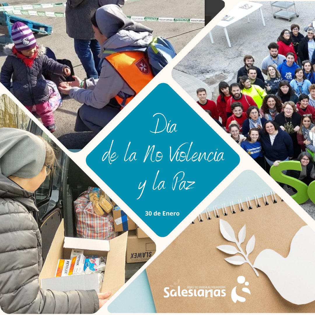 Dentro del triduo de Don Bosco celebramos el Día Escolar de la No Violencia y La Paz. "Quien tiene paz en su conciencia, lo tiene todo". Comencemos por uno mismo para vivir felices.
#ContigoTodoEsMejor