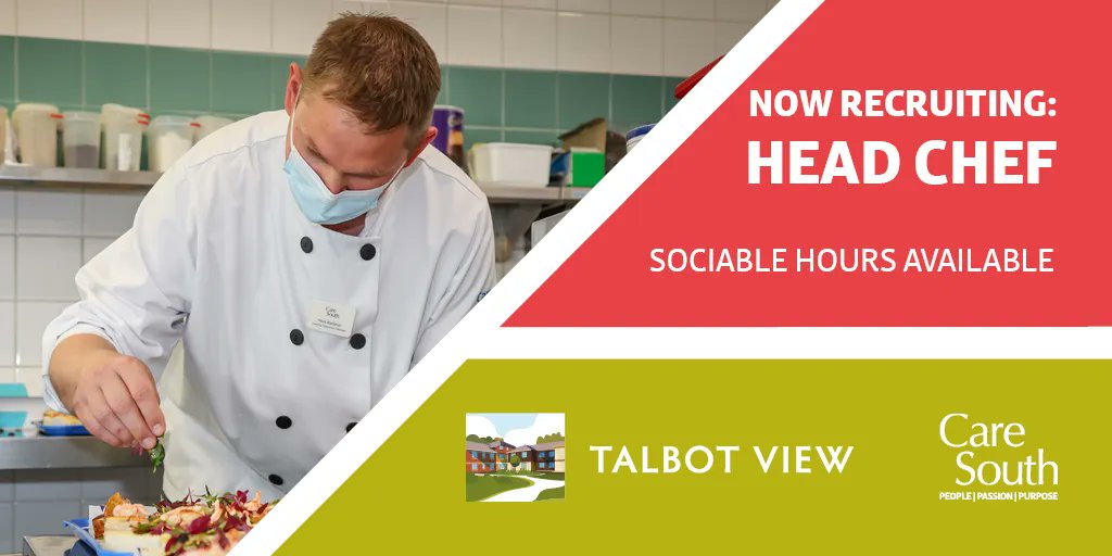 CareSouthJobs's tweet photo. Passionate about food 
Every other weekend off and sociable hours
No late finishes  and Free uniform 
Working with fresh food
Call Recruitment Team on 01202 712448
#CareSouth#Chefjob#Makingadifference#ChefsjobsinBournemouth
https://t.co/FegL7eS6x4 https://t.co/5E1s0W1YPb