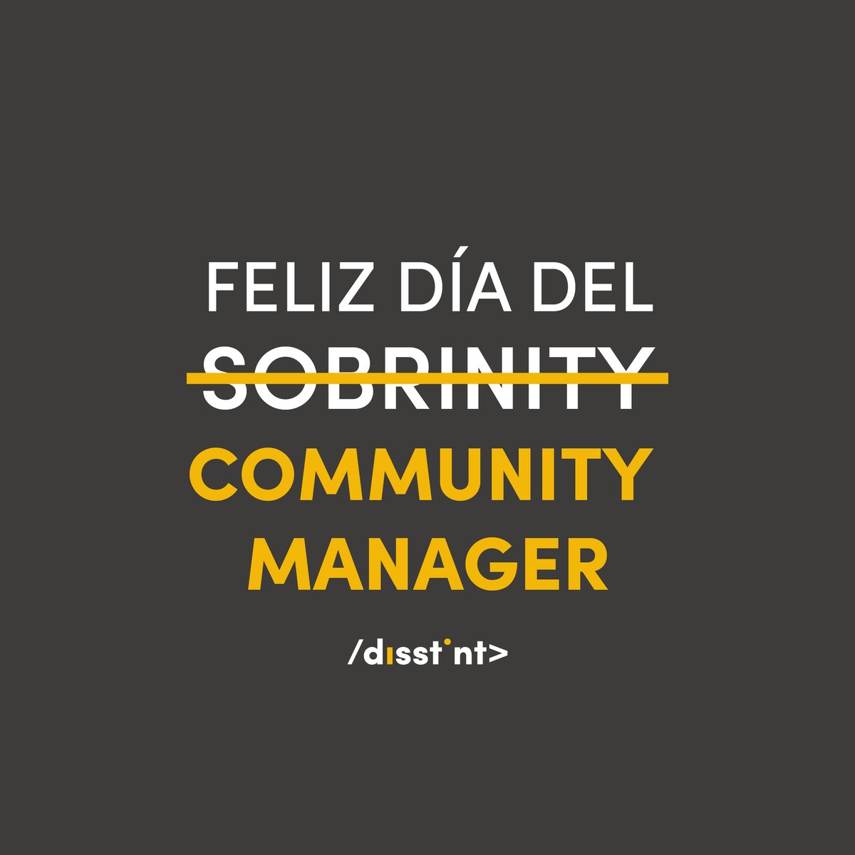 Por todos los presupuestos que presentamos el pasado año y fueron rechazados debido a esos sobrinos - que aparecen de la nada- y acaban gestionando las redes sociales… 🤪

Hoy va por nosotros, ¡FELIZ DÍA, COMPAÑEROS 💻📲! ¡Tenemos la mejor profesión del mundo! 🙌🏼