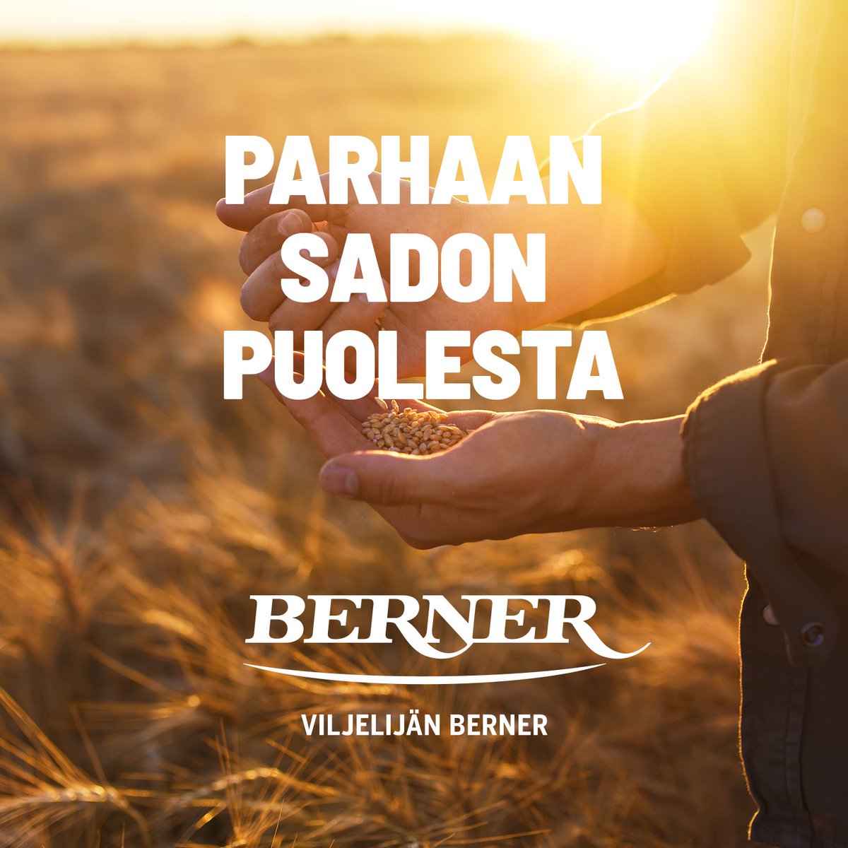 Työmme parhaan sadon puolesta jatkuu uudistuneella ilmeellä - olemme nyt Viljelijän Berner. Tavoitteemme maatalousalan toimijana pysyy samana: haluamme auttaa suomalaisia viljelijöitä menestymään.

viljelijanberner.fi/ajankohtaista/…

#parhaansadonpuolesta #huomisenpuolustaja