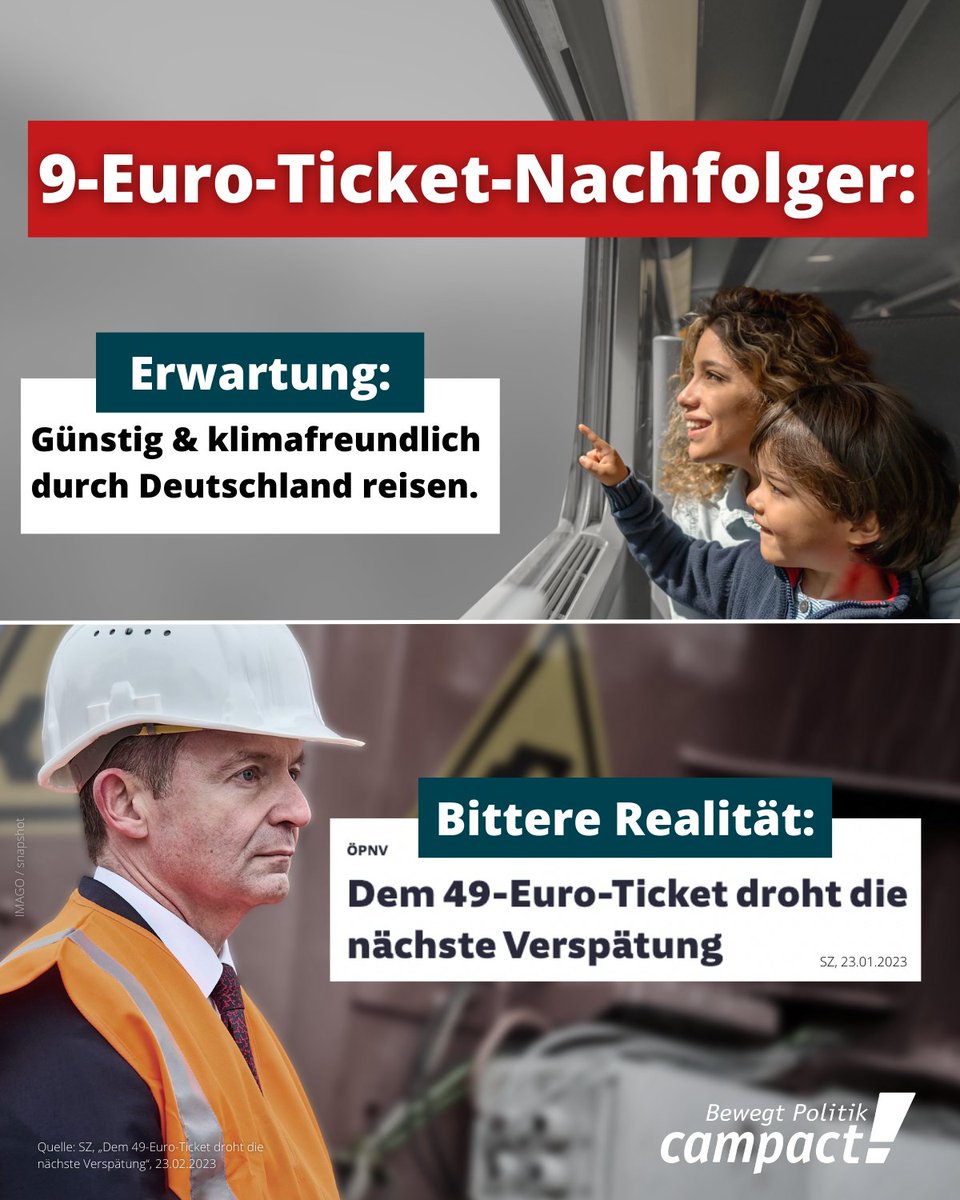 Zu spät, zu teuer und nur digital? @wissing als Verkehrsminister at it's best. Jetzt muss Kanzler Scholz die Nachfolge des #9EuroTicket zur Chefsache machen!

🔁RT &amp; fordere vom <a href="/bundeskanzler/">Bundeskanzler Friedrich Merz</a>: verbindliches Erscheinungsdatum – &amp; #29EuroTicket für Menschen mit geringem Einkommen!