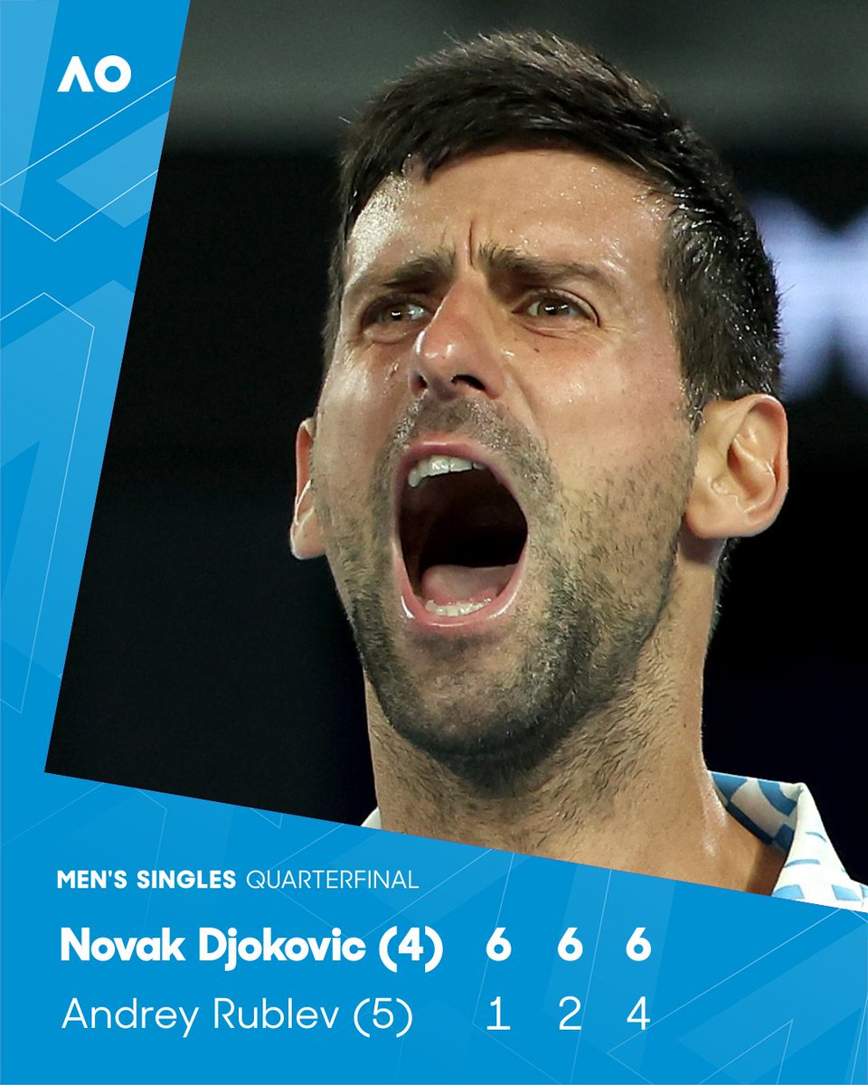 Melbourne masterclass 👏

<a href="/DjokerNole/">Novak Djokovic</a> • #AusOpen • #AO2023