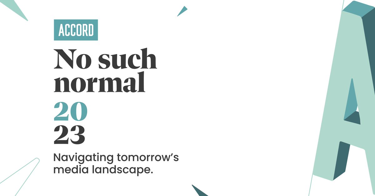 Now available to download!
 
Our No Such Normal 2023 report looks back at 2022 and forward to this year’s media landscape, highlighting trends, technologies and tactics that will be the stars of the show in the year ahead. 

Access the full report- accordmarketing.com/no-such-normal…
