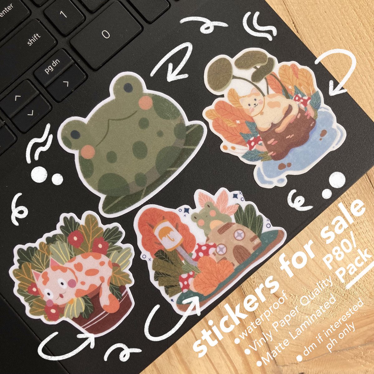 anything__ar's tweet photo. sticker packs are still available 🫶🏻 send me a dm if u want one! 

these are waterproof and matte laminated vinyl stickers 

🦋 php 80 per pack 🦋

9 out of 24 packs are still available https://t.co/udsbUPCZhz
