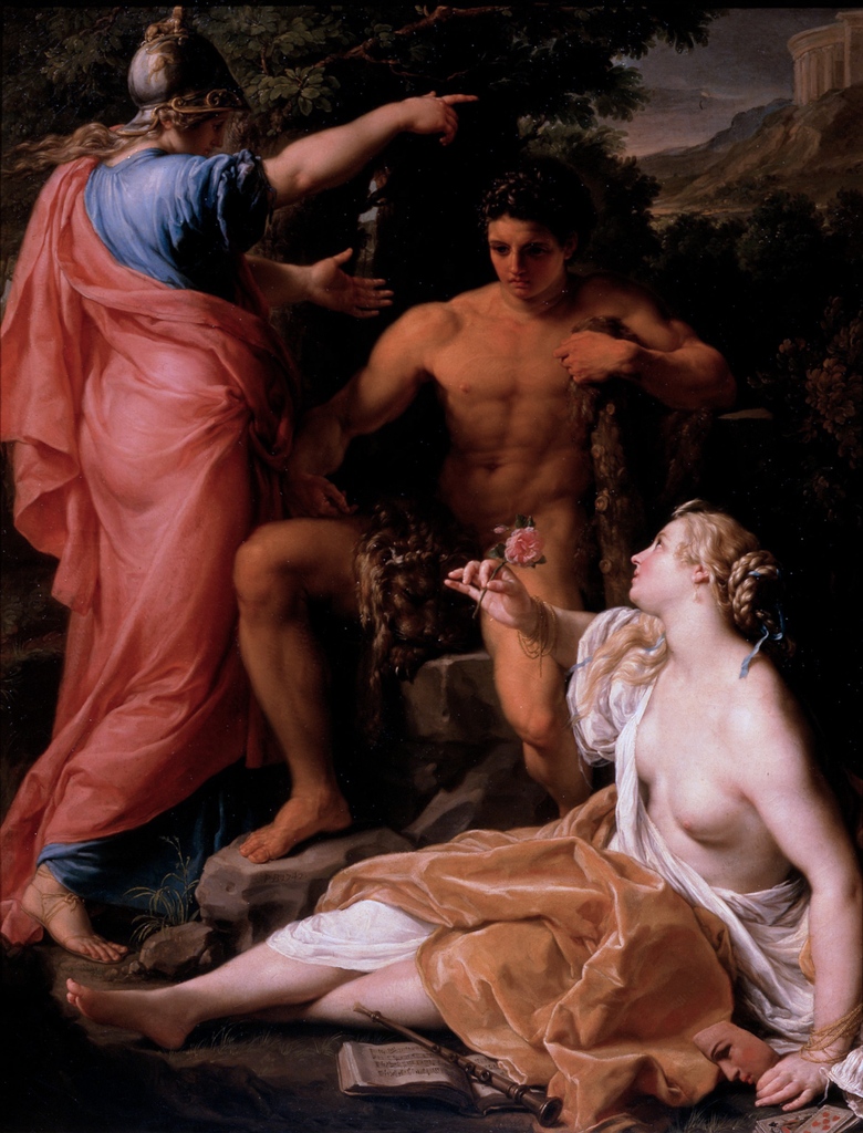 UffiziGalleries's tweet photo. Pompeo Batoni nacque a Lucca il #25gennaio 1708. Fu una delle figure più interessanti del suo tempo. Ebbe contatti con Mengs e David, si guadagnò una fama internazionale e contribuì all'affermazione, in Italia, di un linguaggio pittorico #neoclassico.
Ercole al bivio, 1742 #GAM https://t.co/pOEK1qQbAp