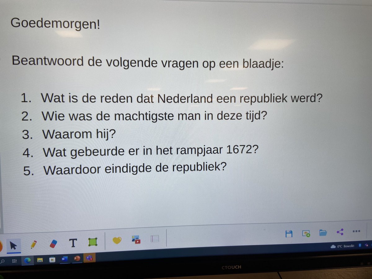 Bordwerk nav de eerste les bij het thema ‘De gouden eeuw?’ Dit wordt de kapstok waar de lln de aangeboden kennis van de komende lessen aan op kunnen hangen. Lesdoel: Hoe werd NL bestuurd in de 17e eeuw? De volgende ochtend 5 vragen nav de les als startopdr.<a href="/Turingschool020/">Alan Turingschool020</a>