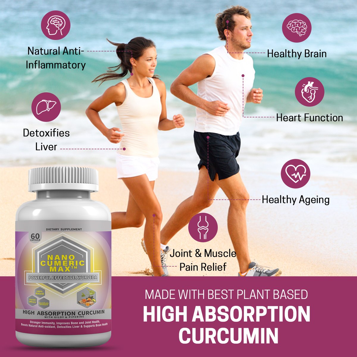 NanocumericM's tweet photo. "Curcumin, the active compound in turmeric, has been shown to have anti-cancer properties. Studies have found it can inhibit the growth and spread of cancer cells, making it a promising natural supplement for cancer prevention and treatment. #cancer #curcumin #turmeric" https://t.co/bKZW6xAGpA