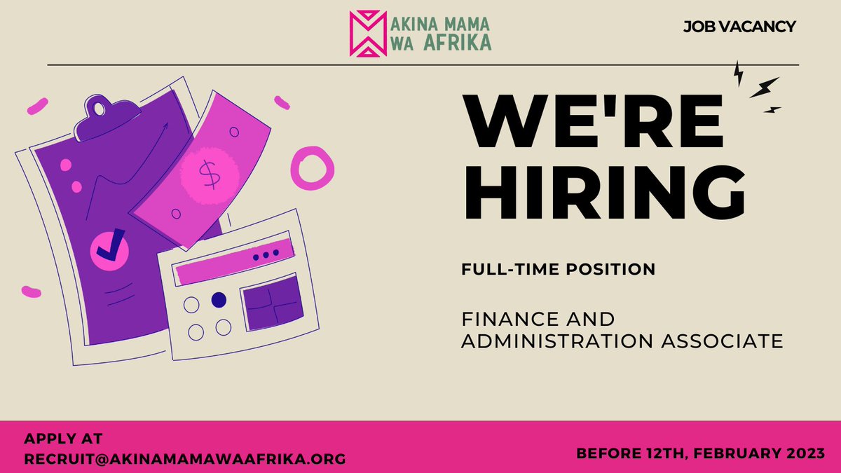 We are looking for a Finance &amp; Administration Associate who will support daily transactions, including handling of invoices, expenses, receivables, payables as well as offer day to day administrative support to the team. Sounds good? Apply here: bit.ly/FncVcy  #AMwAJobs