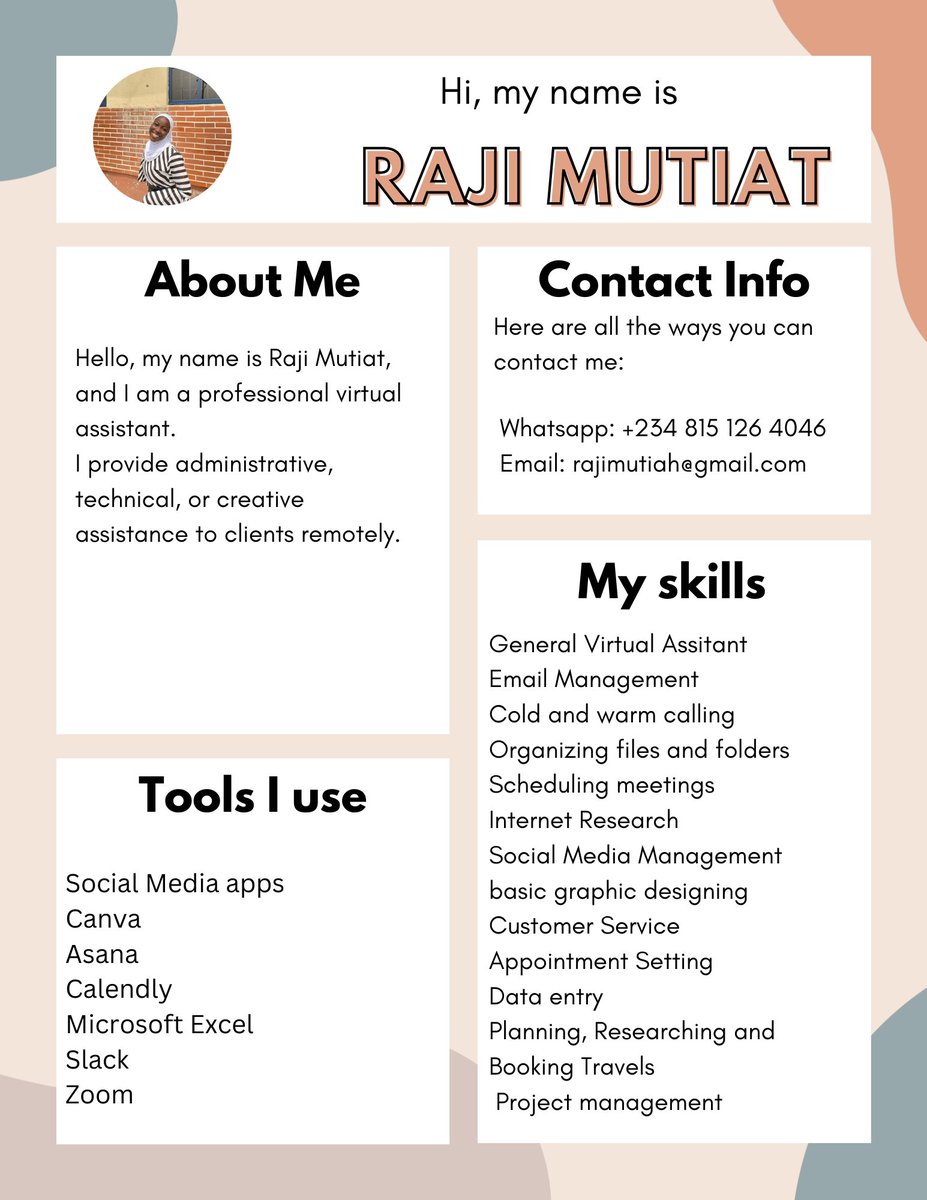 anaymutiat's tweet image. VA services alert! I&apos;m building my portfolio &amp;amp; offering discounted rates for 5 lucky clients. 1 week of VA services for just N5000. You can choose to retain me. Available in 1st week of February. DM me if you are interested  RT #virtualassistant #discountedrate #freelancer #VA