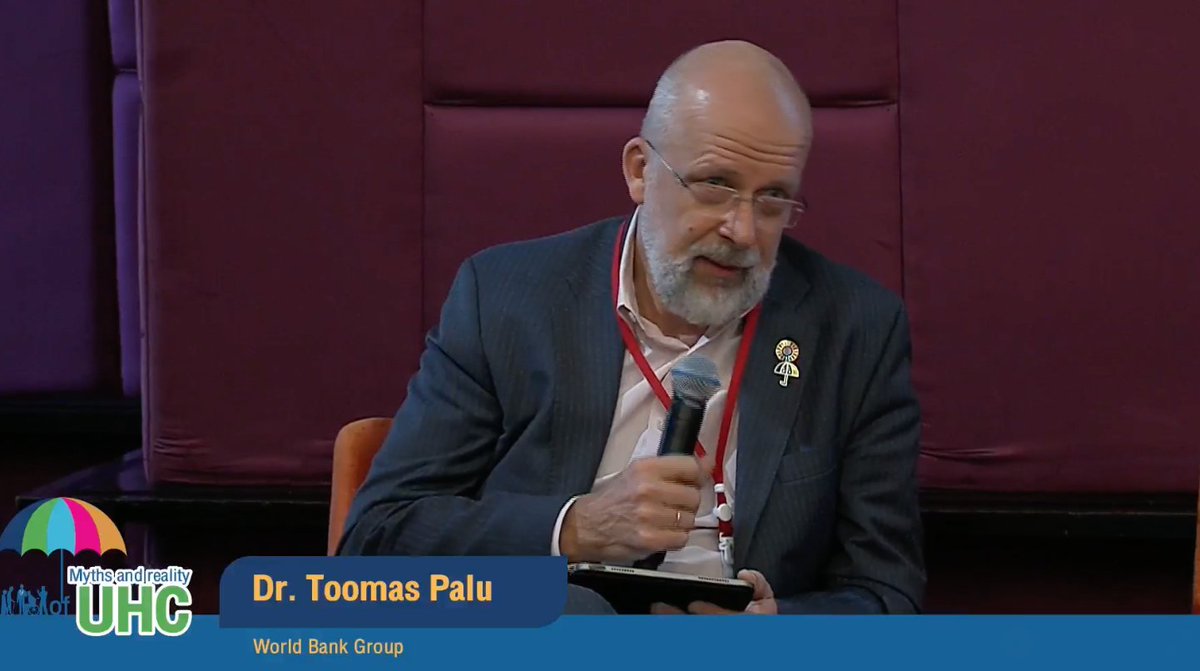 Dr. Shyama Kuruvilla, Senior Strategic Advisor, <a href="/WHO/">World Health Organization (WHO)</a>, and Dr. Toomas Palu <a href="/palutom/">Toomas Palu</a> <a href="/WBG_Health/">World Bank Health</a>, outline how #UHC is based on redistribution and equitable #healthfinancing. #UHC2030 #PMAC #PMAC2023