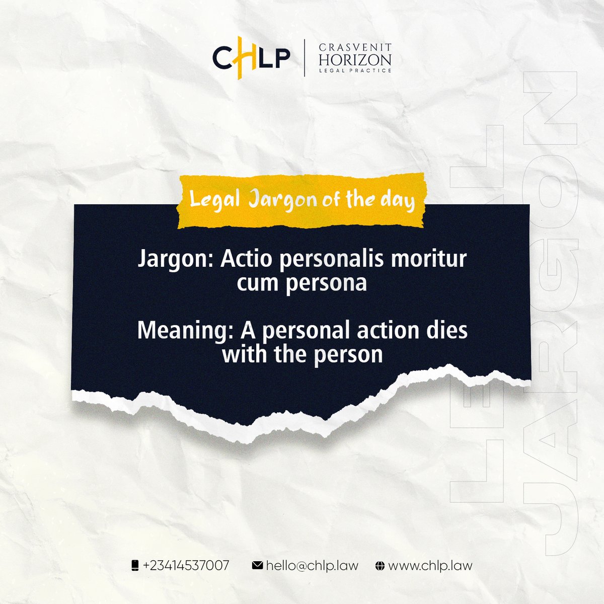 #legaljargon #law #chlplaw