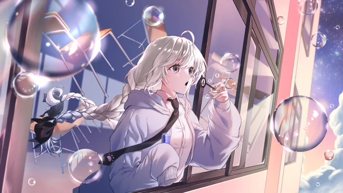 뷰웅()님의 Live 2D 방송용 일러스트 작업 했습니다! 신청해주셔서 감사합니다 