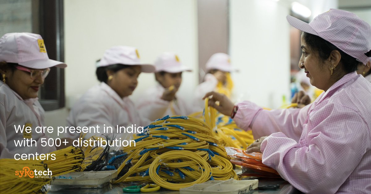 Syrotech's tweet photo. Did you know that we have 500+ #distribution centers all over India?
Our widespread network allows us to reach a greater number of consumers with #makeinindia networking and surveillance products that are compatible with majority of brands.
#madeforindians #republicday https://t.co/Dd8jpFuj7f