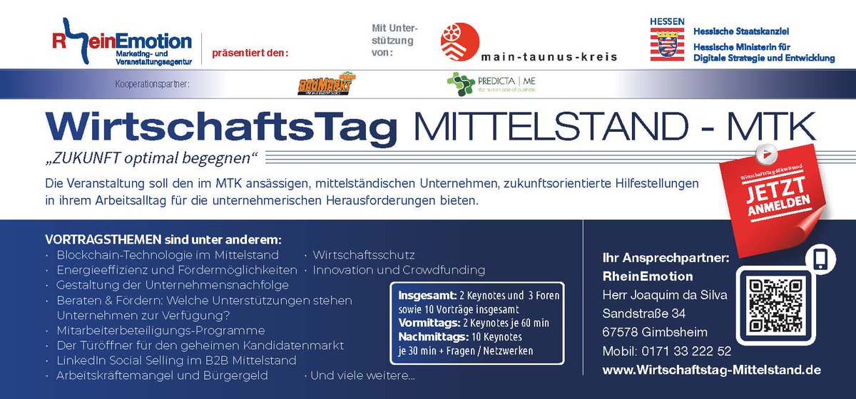 Wirtschaftsschutz aus der Sicht des Landesamtes für Verfassungsschutz Hessen
Informationen aus "erster Hand" erhalten Sie in einem Keynote am 03. März 2023, beim WirtschaftsTag-Mittelstand.de
#cyber #wirtschaftsschutz #spionageabwehr #mittelstand