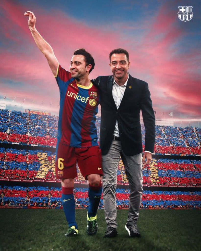 Happy birthday to barcelona legend and current coach Xavi Hernandez, a win today will be a huge gift for him 
