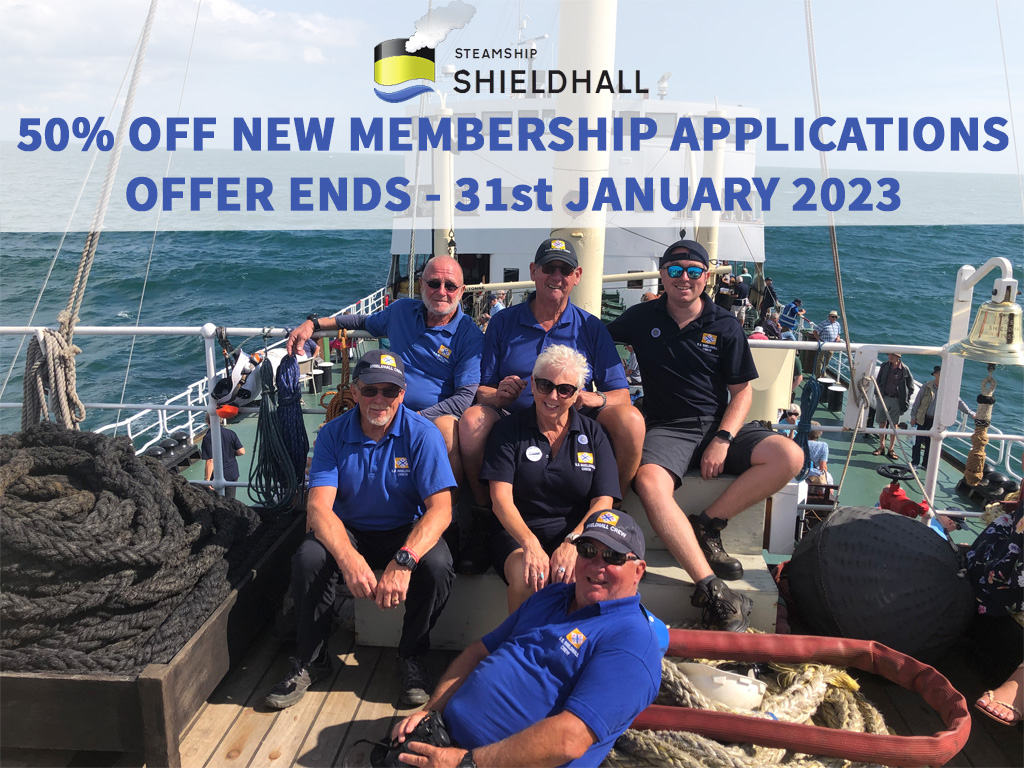 Shieldhall's tweet image. Our special offer on new membership applications closes on 31 January!

Click on the link below for more information...

ss-shieldhall.co.uk/special-offer-…

#steamship #shieldhall #membership #offer
