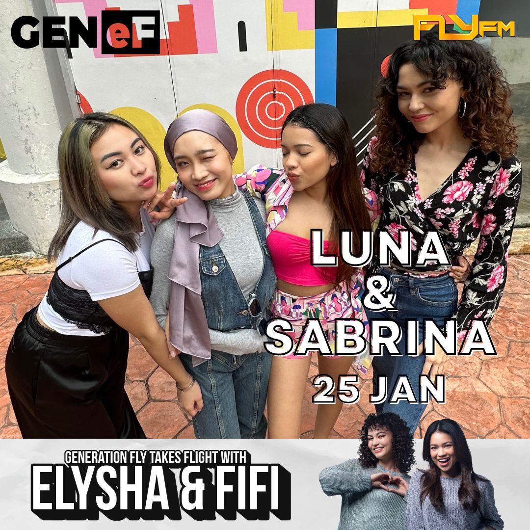 FlyFM958's tweet photo. It’s a party in the studio cuz Luna & Sabrina are hanging out with the #GeneF besties! 😍
Listen to Gen eF with Elysha & Fifi from 8pm to midnight!
#FlyFM #contentcreator #Luna #Sabrina https://t.co/6ufwm3vR2h