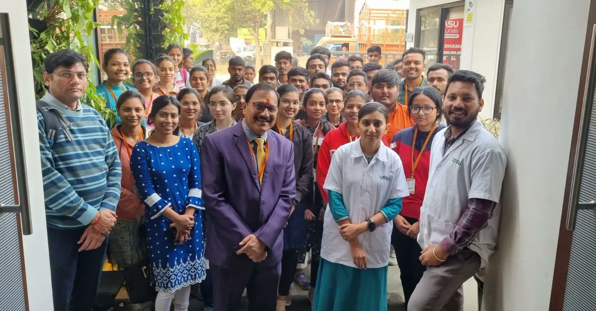 SigmaPharmacy's tweet photo. Industrial  visit  of Staff &amp; students  (8th sem B. Pharm  + 1st sem M. Pharm) to VASU Research Centre, Relax Biotech Pvt Ltd. &amp; Orphic Pharma (India) Ltd. on 24-1-23. https://t.co/mWfOg5LI3e