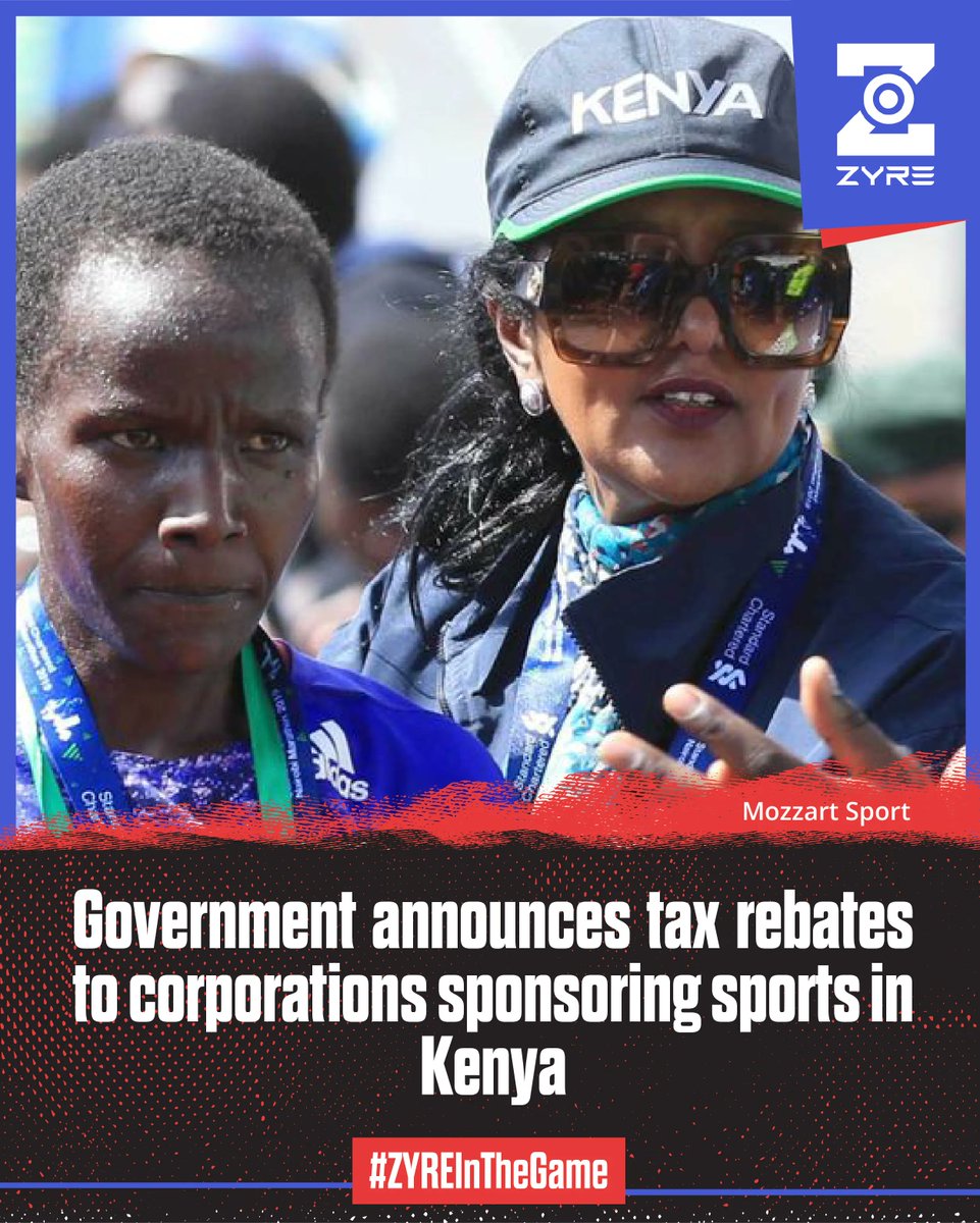 OfficialZYRE_'s tweet photo. Big win for sports in Kenya! Corporates &amp; individuals who sponsor sports now exempt from taxes on their investments, as reported by the Kenyan site, https://t.co/6nAGeoTuUt. More funding for teams and athletes! #ZYREInTheGame #sports #sponsorship #taxexemption https://t.co/ujAimhWwyE
