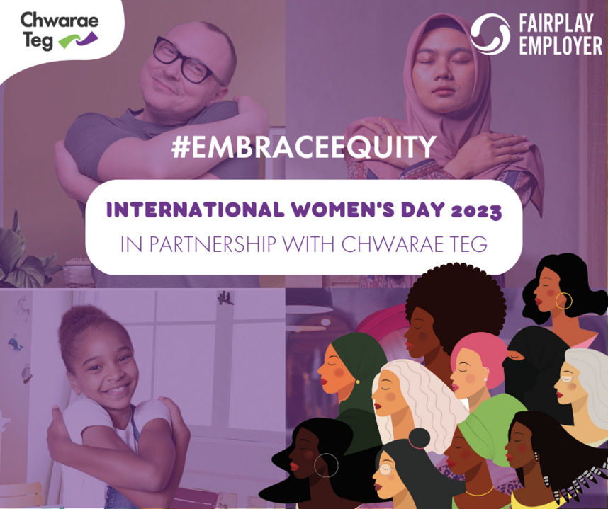 INTERNATIONAL WOMEN'S DAY 2023 🌎👭📆

Partner with Chwarae Teg this International Women’s Day (08/03/2023) and celebrate the achievements of Women and help us make Wales a fairer place!   

🔗 kont.ly/Int-Womens-Day… 

#InternationalWomensDay