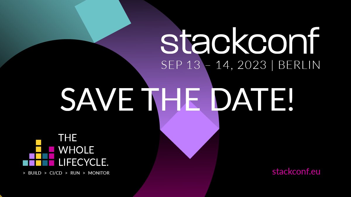 We ❤️ #devops!
 
At #stackconf you will learn about the latest trends, #opensource solutions and best practices regarding the whole DevOps lifecycle .
 
Make sure to extend your stack and join us!
📆 September 13 &amp; 14
📍Berlin, Germany
🔗 stackconf.eu