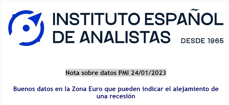 InstAnalistas's tweet photo. Nota de Actualidad Datos PMI Europa y USA
Buenos datos en la Zona Euro que pueden indicar el alejamiento de una recesión https://t.co/yGWTWshMgn
Alfredo Jiménez, Instituto Español de Analistas
"Se mantendrá la restricción monetaria hasta que se confirme la reducción de precios" https://t.co/huiG4eCiPf