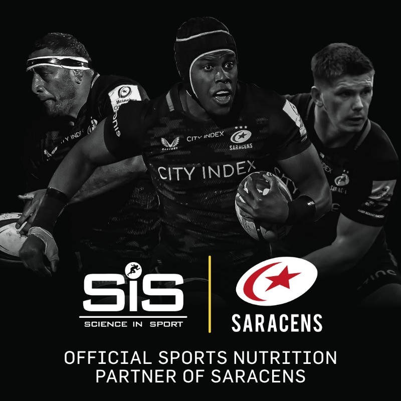 Saracens's tweet photo. Saracens 🤝 Science in Sport. 

We're excited to welcome @ScienceinSport as our Official Nutrition Partner for the next 3️⃣ years 🙌

Full Story ⬇️

#YourSaracens💫