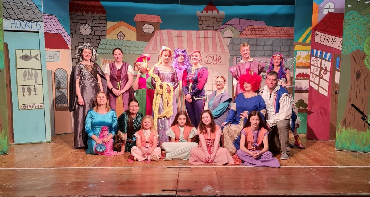 HuttonDrama's tweet photo. The set is built, costumes fit, final rehearsal tonight then we are live at Hutton Village Hall from Thursday 26th January with Rapunzel. Matinees on Saturday and Sunday. Such good family fun. Don't we all need a bit of brightness in our lives at the moment? @kaleidoscopemat https://t.co/lBgOJRm97p