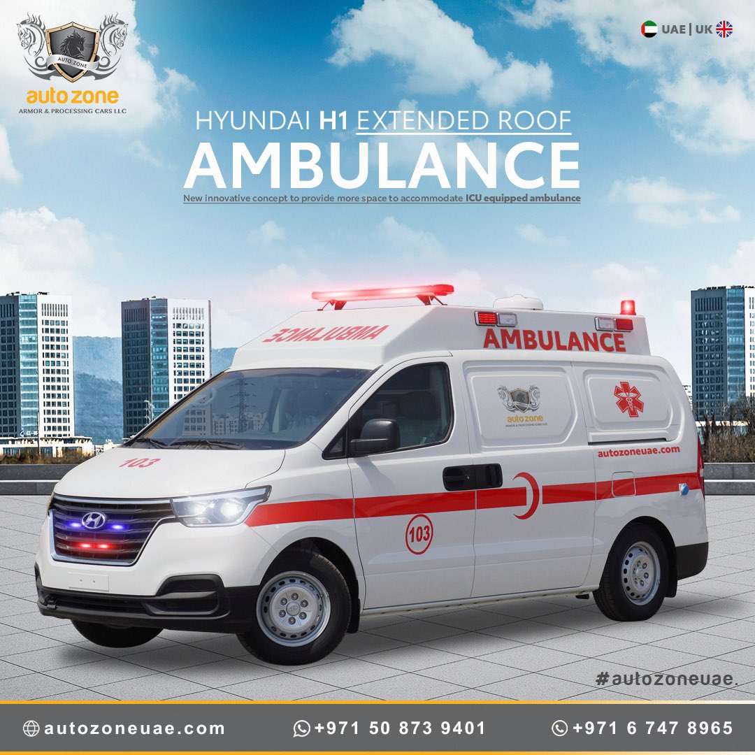 AutozoneuaeA's tweet photo. Patient Transport is no more expensive !! Autozone developed Hyundai H1 ambulanecs for patient transport uses with very cost effective way .
#hyundai #HYUNDAIAMBULANCE #hyundaih1ambulance #h1ambulance #basiclifesupportambulance #blsambulance #vanambulance https://t.co/rh0o6Zfdk7