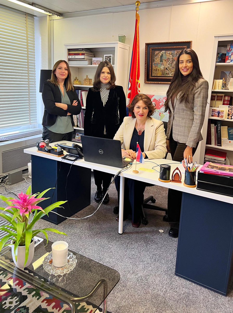 Serbia in UNESCO (@srbinunesco) on Twitter photo Happy #WomenInMultilateralismDay! <a href="/SRBinUNESCO/">Serbia in UNESCO</a> female team celebrates this international day dedicated to all women giving their essential contribution to #multilateral #diplomacy and work of international organizations. @unesco <a href="/AAzoulay/">Audrey Azoulay</a> <a href="/RachelOgoula/">Rachel Annick Ogoula Akiko</a>
<a href="/gabramosp/">Gabriela Ramos</a> #Serbia Happy #WomenInMultilateralismDay! <a href="/SRBinUNESCO/">Serbia in UNESCO</a> female team celebrates this international day dedicated to all women giving their essential contribution to #multilateral #diplomacy and work of international organizations. @unesco <a href="/AAzoulay/">Audrey Azoulay</a> <a href="/RachelOgoula/">Rachel Annick Ogoula Akiko</a>
<a href="/gabramosp/">Gabriela Ramos</a> #Serbia