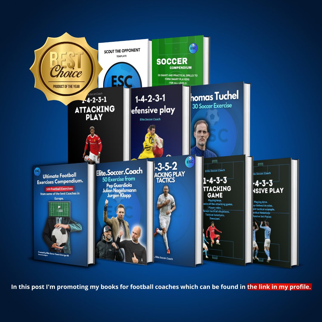 EliteCoach_'s tweet image. Invest in our eBooks:
payhip.com/EliteSoccerCoa…

👆In this post I'm promoting my ebooks for football coaches which can be found in the link. 

Tags:
#soccerdrills 
#footballsession 
#footballcoach
#soccercoach
#football
#Pepguardiola