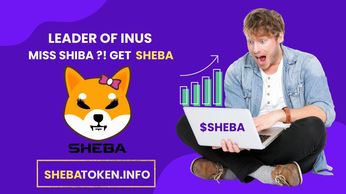 If you missed SHIBA 
My suggestion is #SHEBA ♣️

📍Name: SHEBA INU
📍Symbol: $SHEBA
📍Chain: ETH
📍Supply: 100,000,000,000
📍Locked 1 month
📍Max wallet: 2%
     Tx : 1%
➡️linktr.ee/shebainu

#SHEBA #SHIBA #shill #eth #altcoin #memetoken #NFTs #Elonmusk