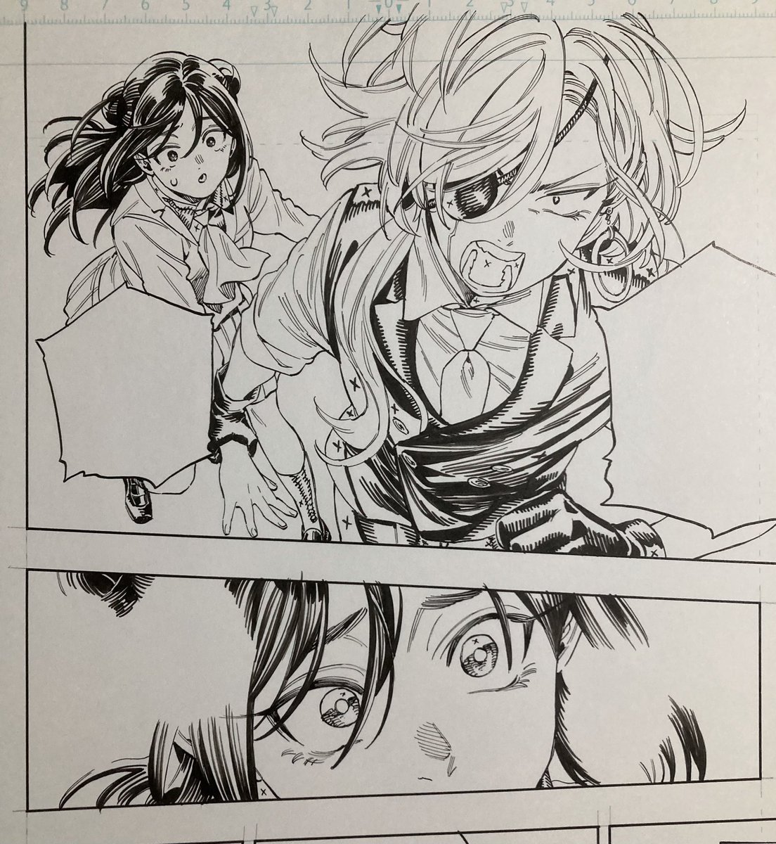 作画作業中。  単行本や本編の感想いつもありがとうございます!  様々なキャラの関係性が発展していく修学旅行編、後半戦です。(丹月)