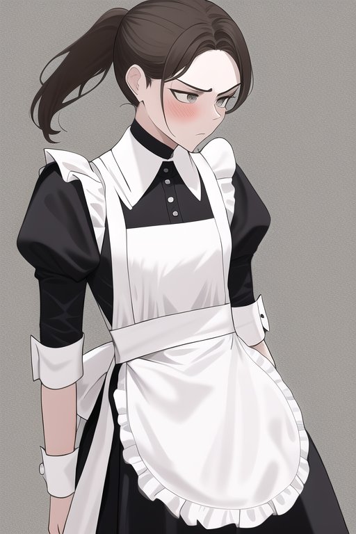 "Not one word. This outfit is for a job, not your amusement."