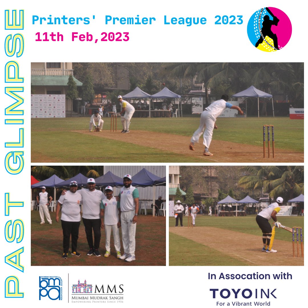 TheBmpa's tweet photo. Supported by @ToyoInkGroup  , #BMPA &amp; #MMS are co-presenting the Printers' Premier League 2023 (#PPL23) on 11th February 🏏

PPL is a day long carnival for the entire family 👨‍👩‍👧‍👧
✨
Register now at https://t.co/Y3HaDxwiG2

#TeamBMPA #TeamMMS #PPL2023 #LetsDoMore https://t.co/loOhMMfdTo
