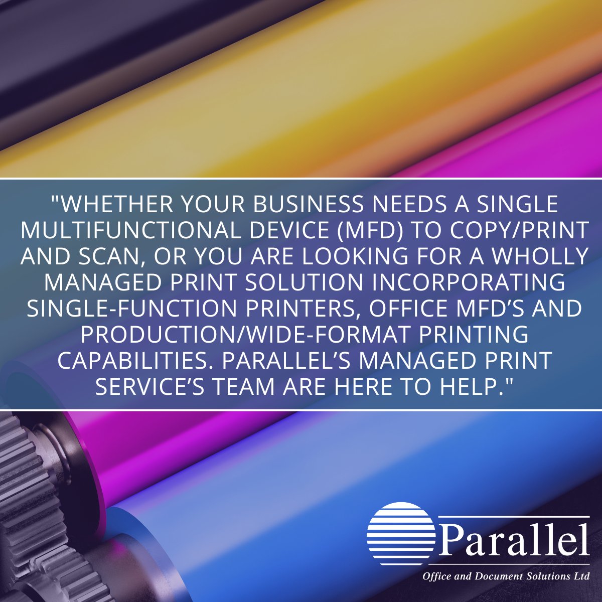 Parallel_Group_'s tweet photo. We help both small & large organisations with their printing requirements - if you are thinking of replacing your hardware soon, please send us a message and one of the team will be happy to advise on the best options!
#printers #mfp #managedprintservice https://t.co/9PqWUAMLVv