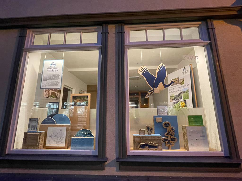 Angekommen! Gestern weihten wir zus. mit unseren Nachbarn u. weiteren Gästen aus #Ilmenau, u.a. OB Dr. Daniel Schultheiß, unser Büro für das #Naturschutzgroßprojekt „Bäche, Moore u. Bergwiesen im #ThüringerWald“ in der Marktstr. 14 ein, inkl. Schaufensterausstellung. #ChanceNatur