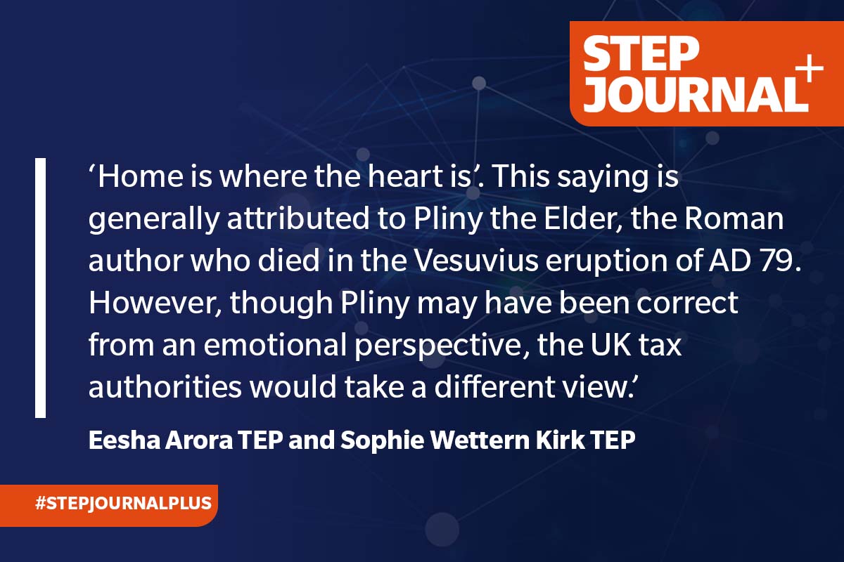 STEPSociety's tweet photo. The different meanings of ‘residence’ for UK tax and immigration purposes may cause confusion for international clients. Eesha Arora TEP and Sophie Wettern Kirk TEP explain more in this STEP Journal article: https://t.co/pYmHWoWkcW #STEPJournalPlus #Tax https://t.co/4Ve4asFy5o