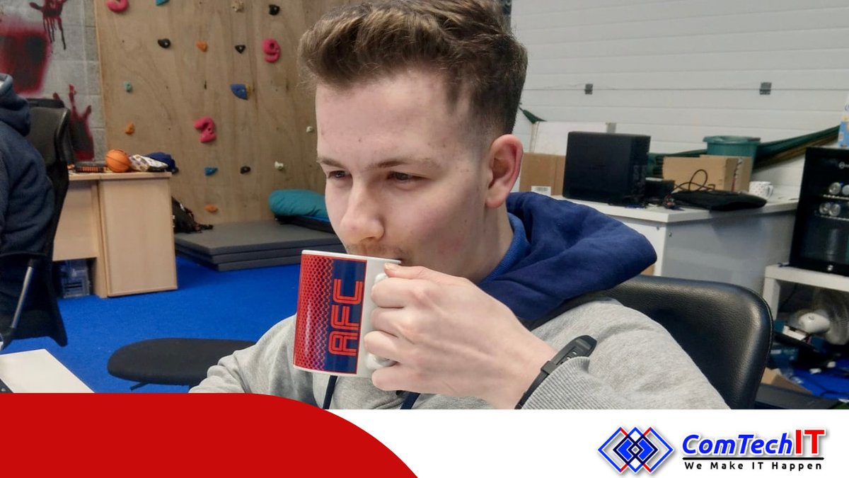 ComTech247's tweet photo. Mission Accomplished ☕️👏

Chris FINALLY managed to get Toby to drink coffee in the office. He has held out for 16 months… but we’ve finally got to him. 🤣

📞 01786 394103 📧 enquiries@comtechit.scot

#ComTechIT #Stirling #ITSupport #WeMakeITHappen https://t.co/nJ5kOEIc3L