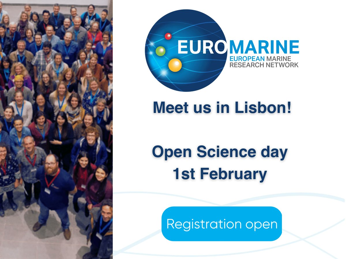 Euromarine_tw's tweet photo. Join EuroMarine’s members in presenting the outcomes of their activities in our Open Science day. Registration opens until the 25th January
More info here
https://t.co/rBEa7jcyaY
Registration
https://t.co/uHxhzQjJLW https://t.co/Dcuh5CYOOp